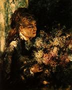 Pierre Renoir Woman with Lilacs Spain oil painting reproduction